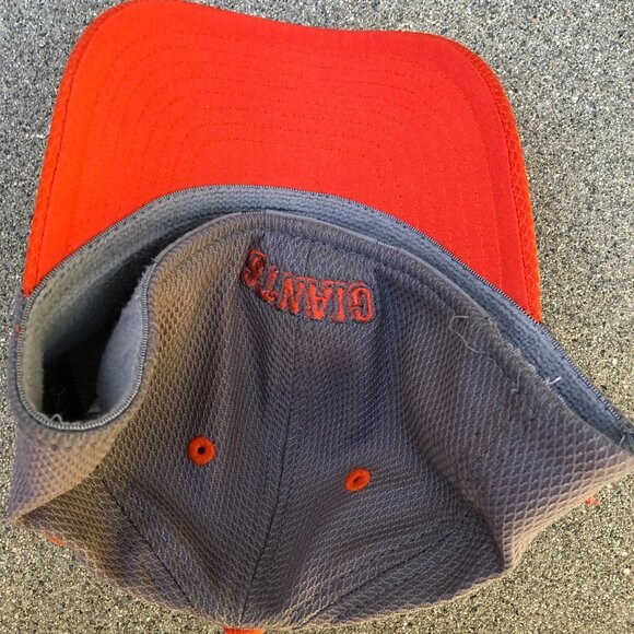 NEW ERA San Francisco Giants Baseball Hat Boys Kid Mesh Cap Grey Orange 39Thirty - Picture 6 of 8